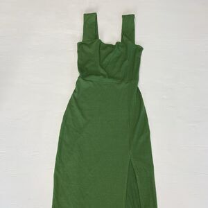 REFORMATION Green A-Line Midi Dress Sz XS